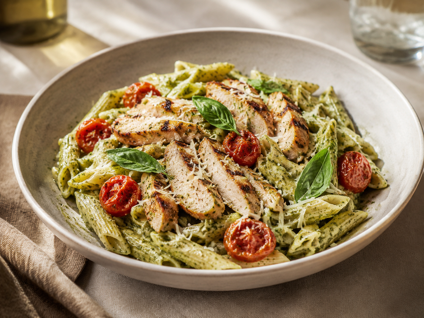 Chicken Pesto Penne